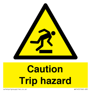 caution trip hazard